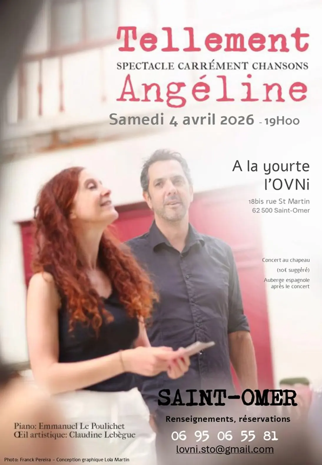 4 avri, Spectacle Tellement, Angeline à l'OVNI Saint-Omer