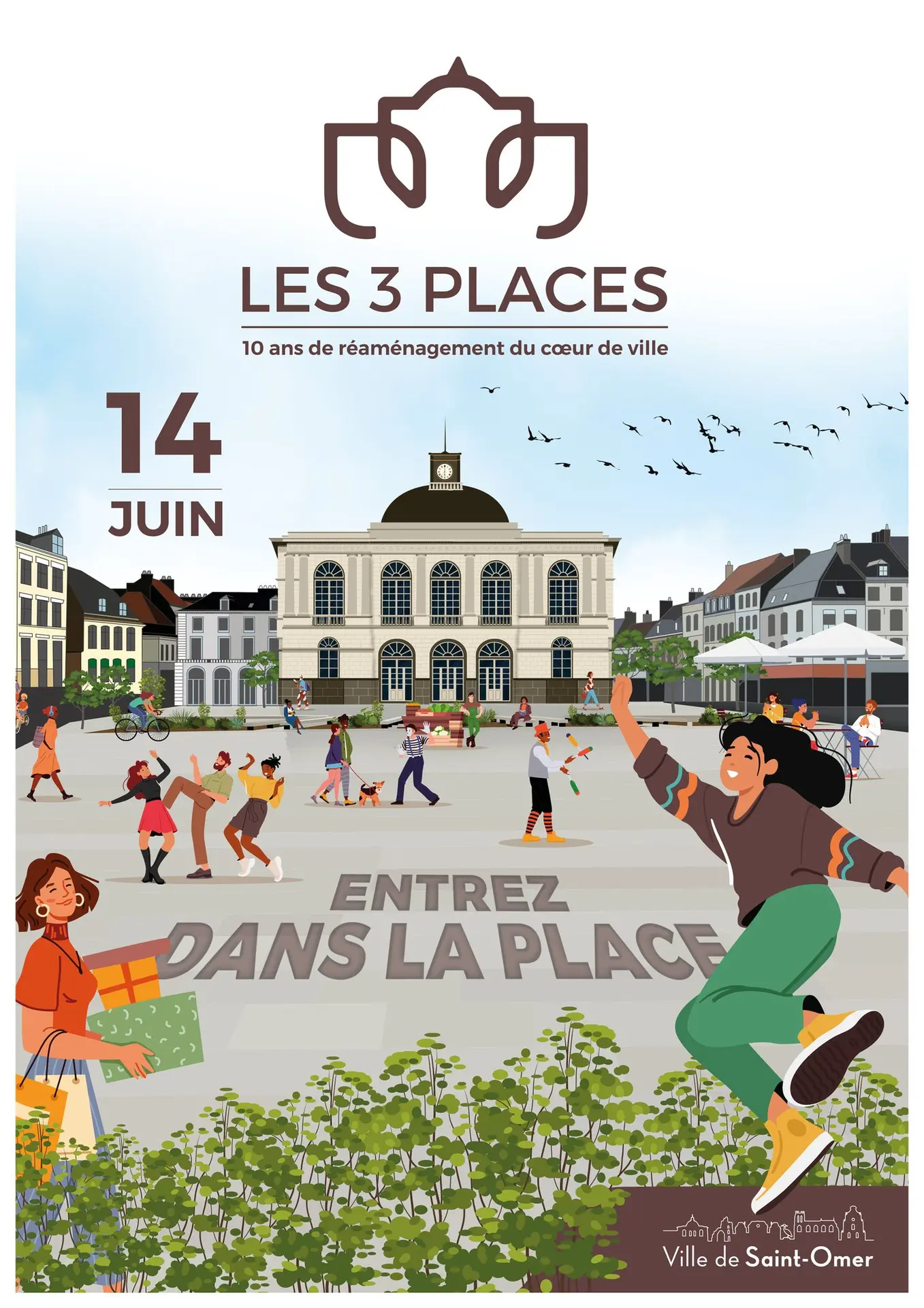 14 juin_inauguration des 3 places de Saint-Omer