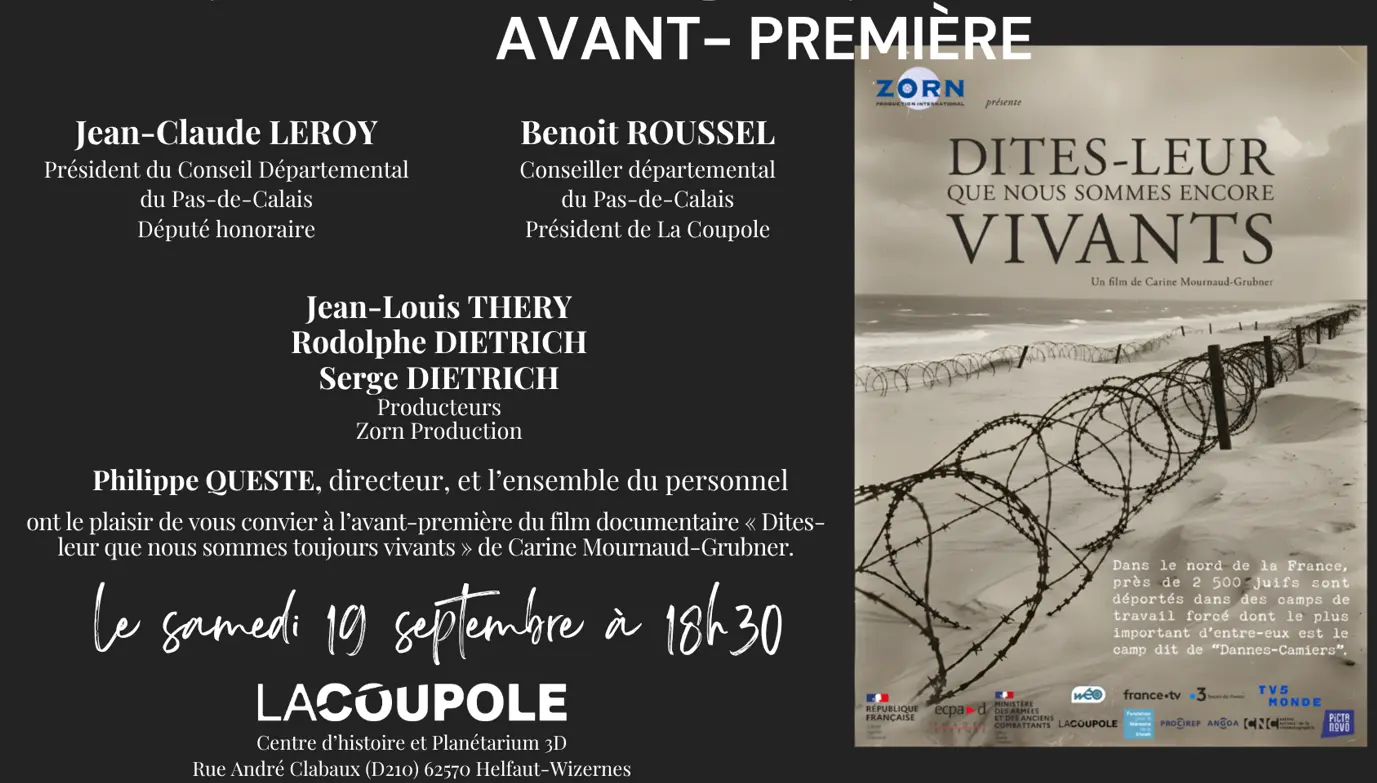 18 septembre, Avant-première du documentaire La Coupole