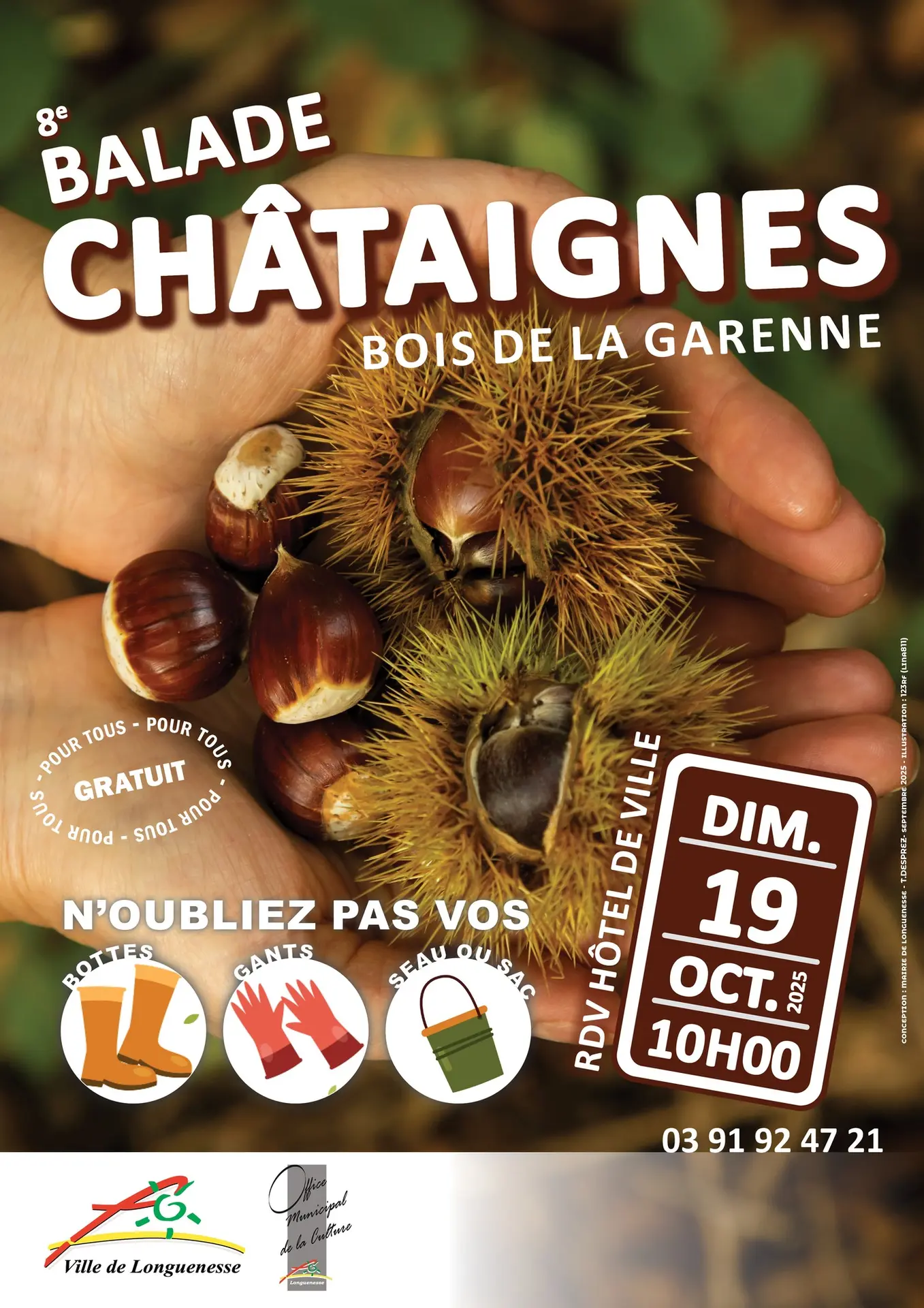 19 octobre, 8e Balade Châtaignes au Bois de la Garenne