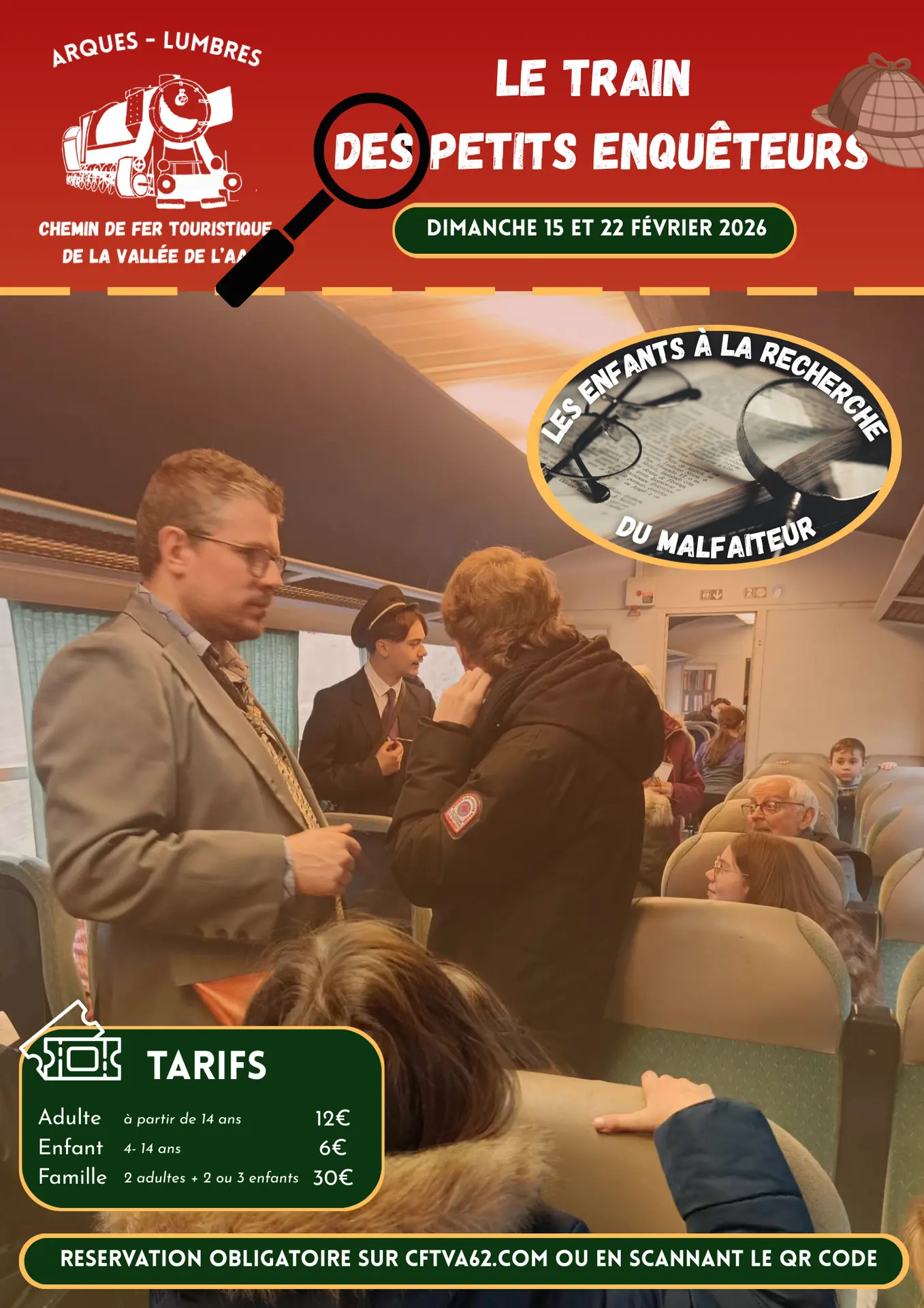 Train des petits enquêteurs 15 et 22 février 2026