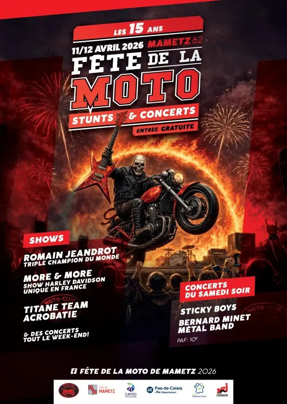 11 et 12 avril, la Fête de la Moto a 15 ans à Mametz