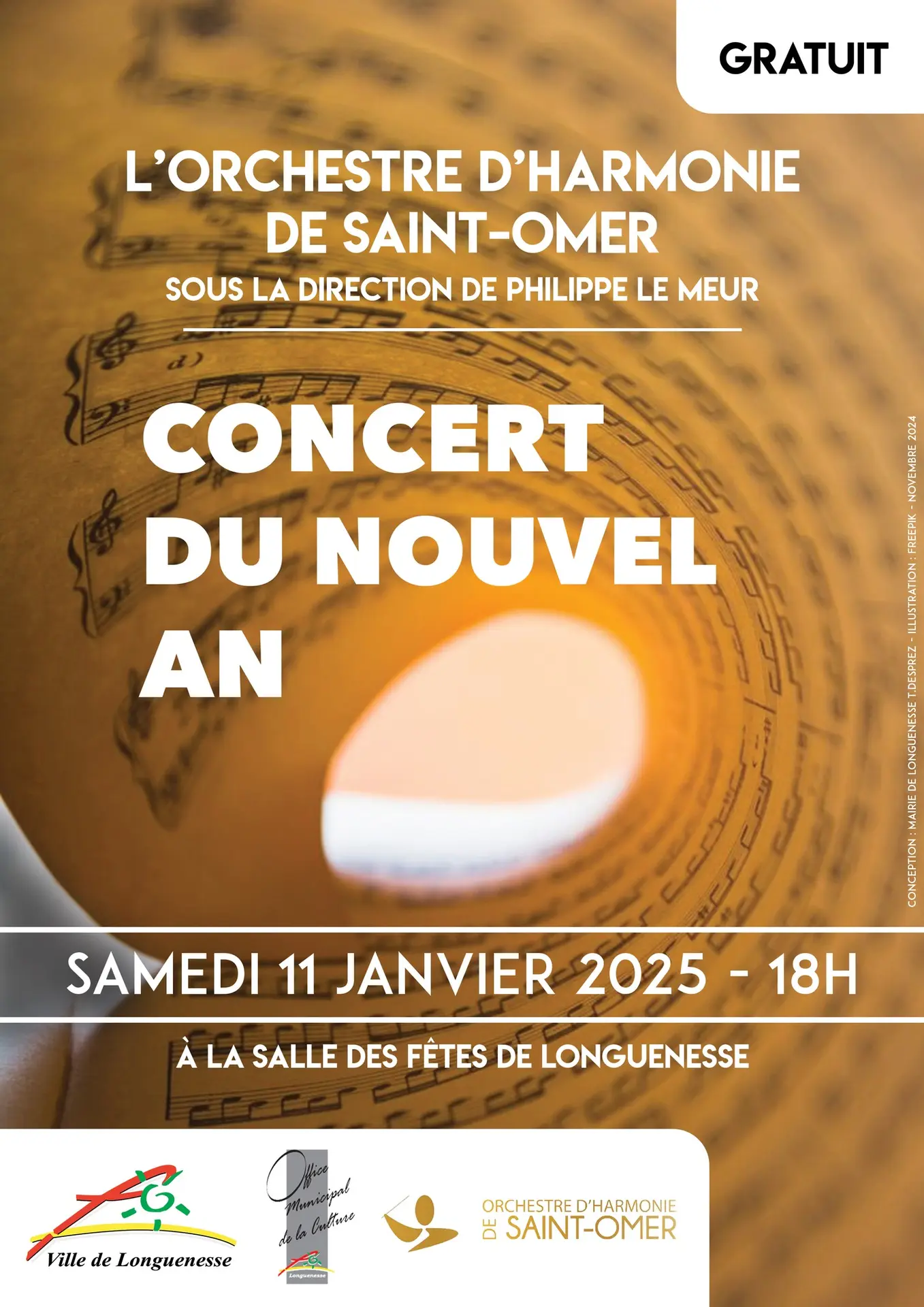 11 janvier, Concert du Nouvel An de l'Orchestre d'Harmonie de Saint-Omer