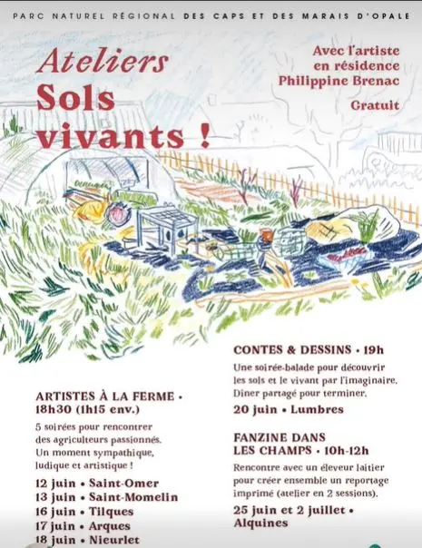 Du 12 au 18 juin, animations Sol Vivant dans les fermes audomaroises
