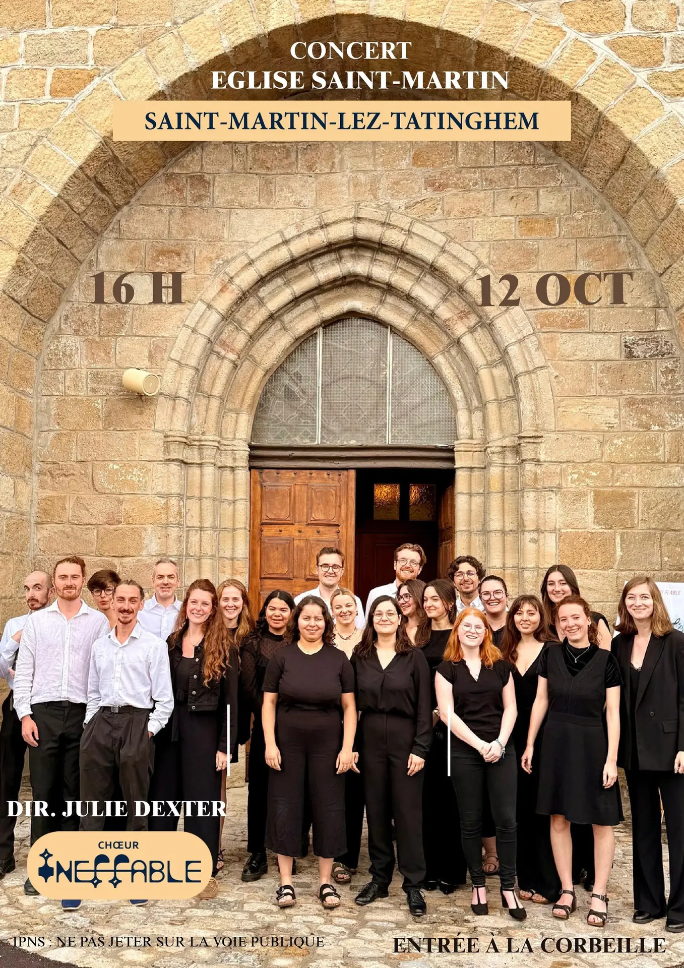 12 octobre à 16h, Concert du Choeur Inéffable à Saint-Martin-les-Tatinghem