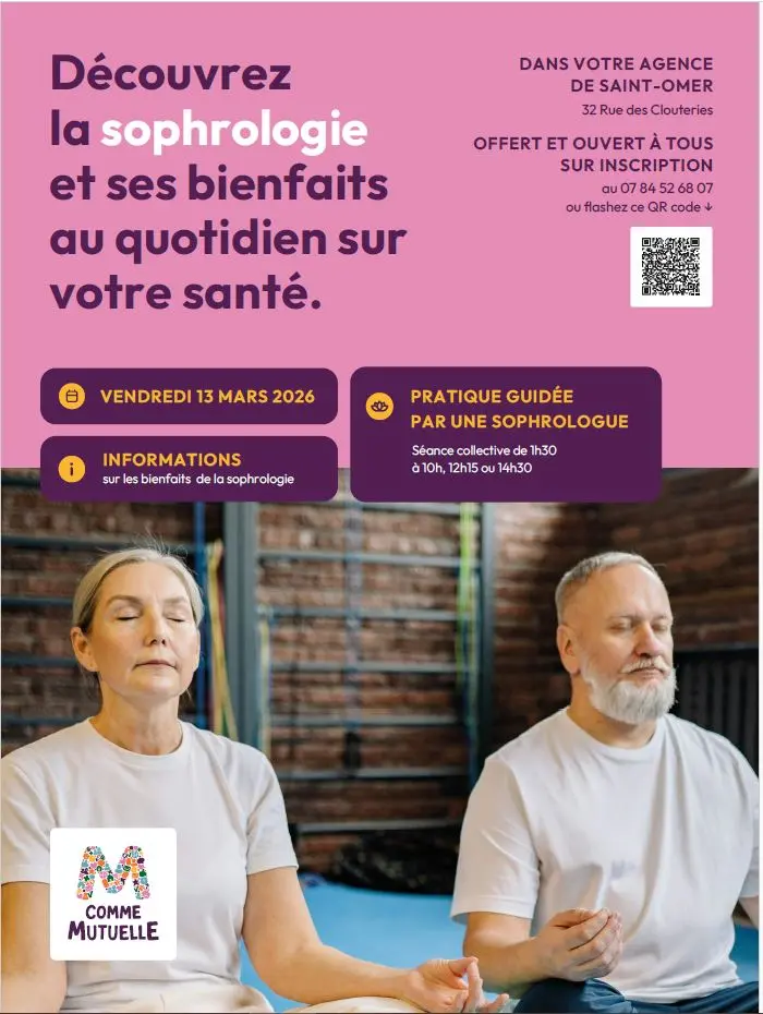 13 mars, Atelier d'initiation à la sophrologie