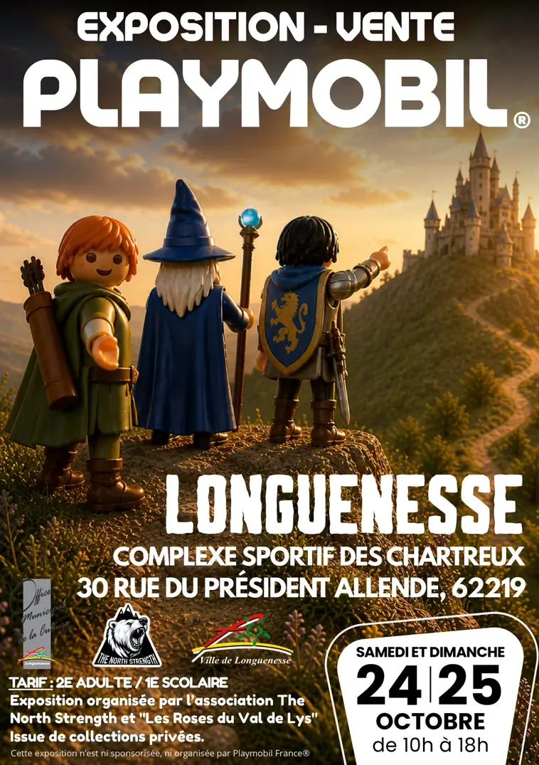24 et 25 octobre, Expo-vente Playmobil Longuenesse