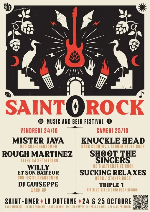24 et 25octobre, Festival Saint O Rock