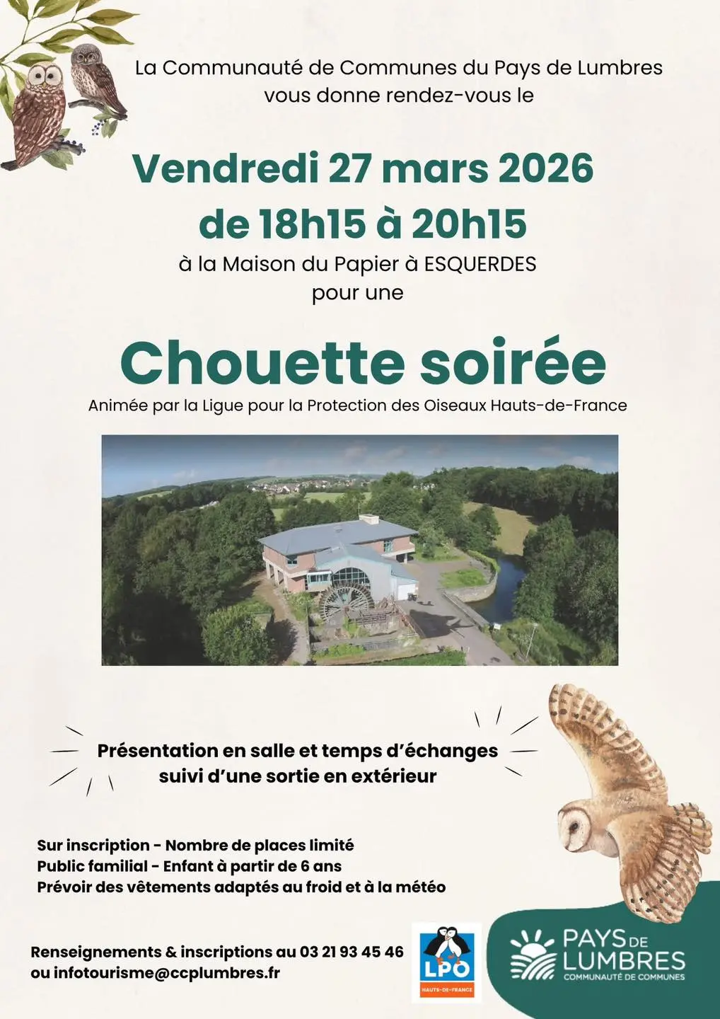 27 mars, Chouette soirée à la Maison du Papier