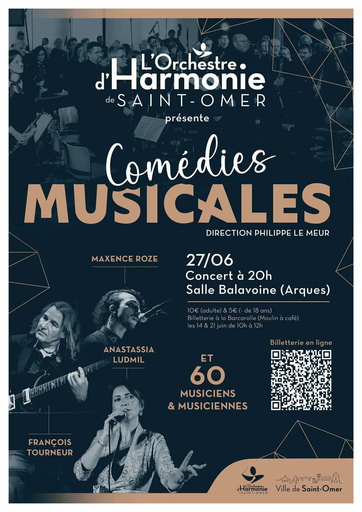 27 juin, Orchestre Harmonie Saint-Omer Comédies musicales