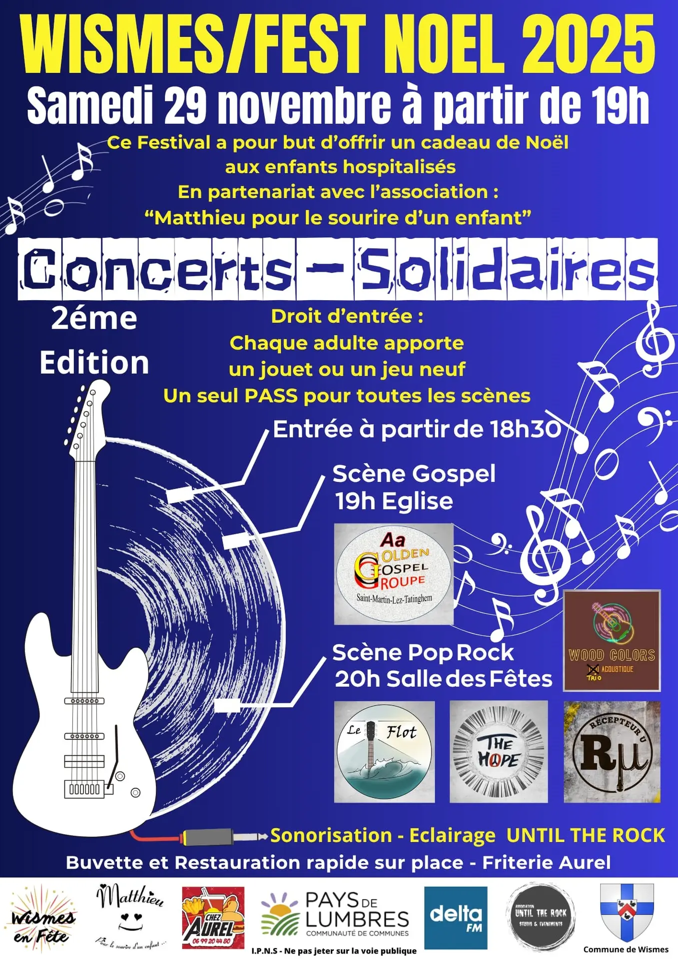 Concerts solidaires le 29 novembre au Wismes Fest Noël