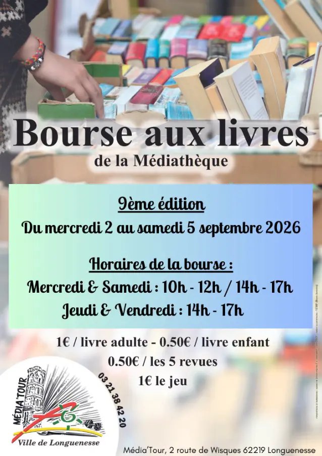 2-5 septembre_Bourse aux livres Longuenesse