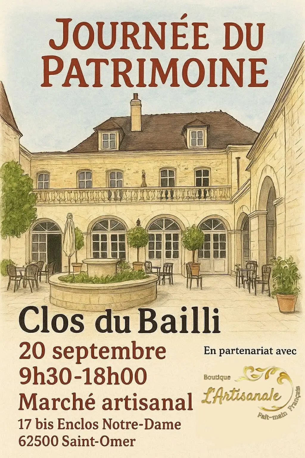 Le 20 Septembre au Clos du Bailli, Marché artisanal