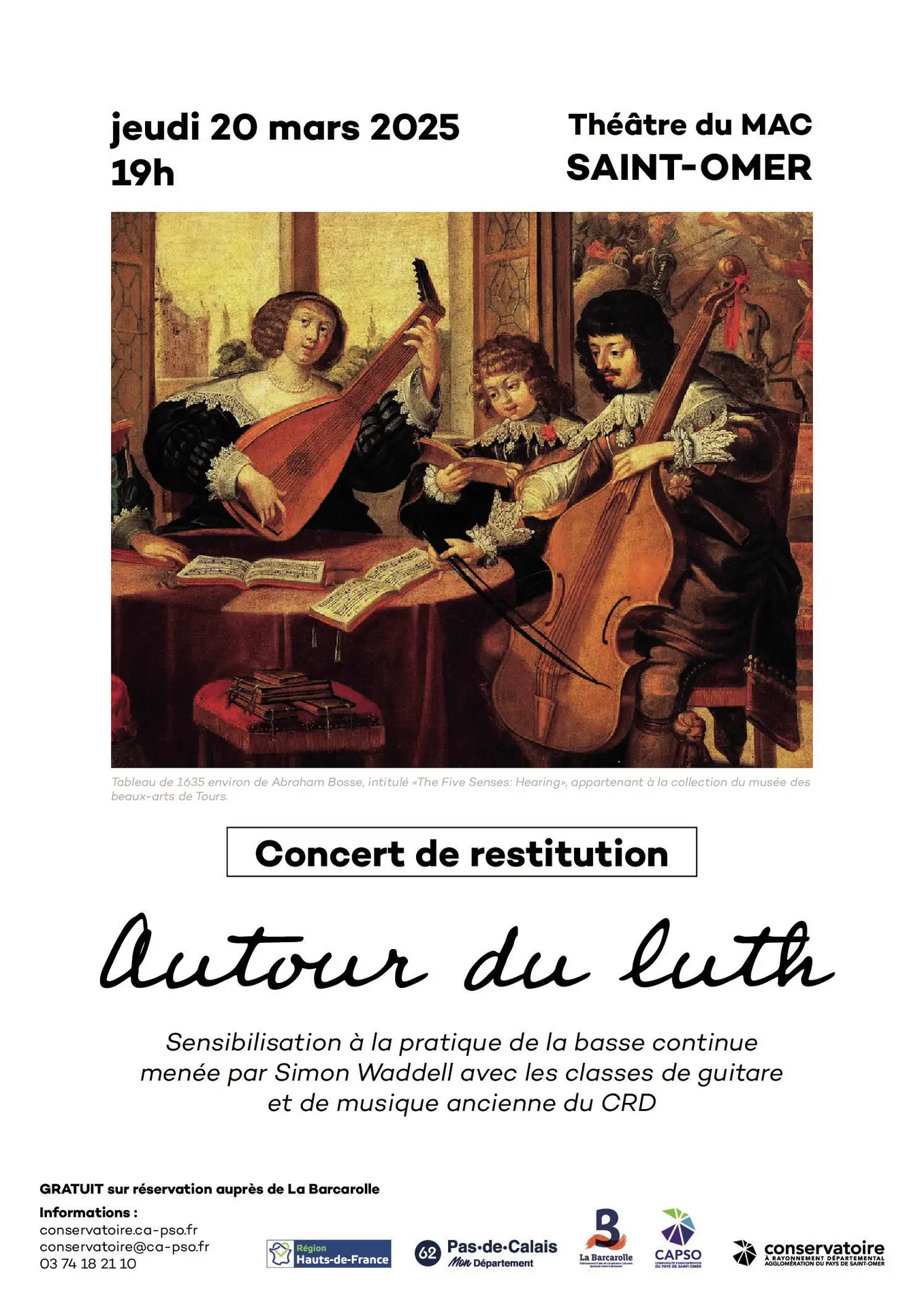 Restitution du projet sensibilisation à la pratique du luth et théorbe