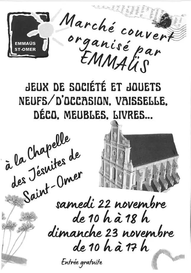 22-23nov_Marché couvert Emmaus stomer