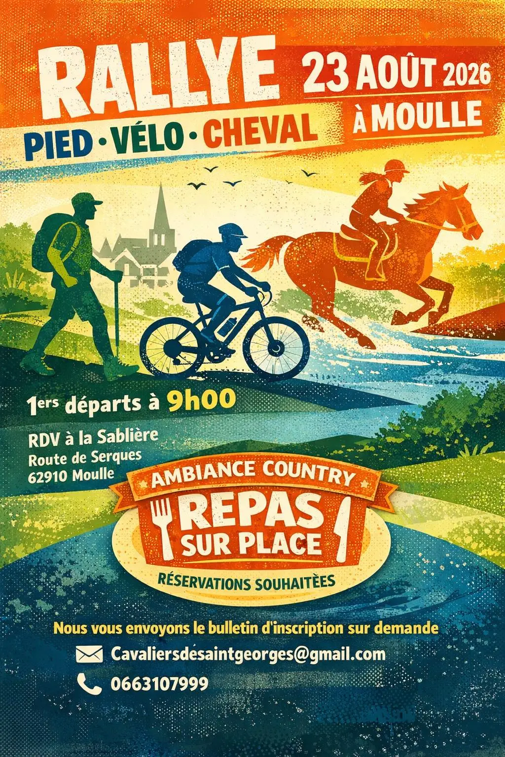 23 août Rallye équestre de Saint-George à Moulle