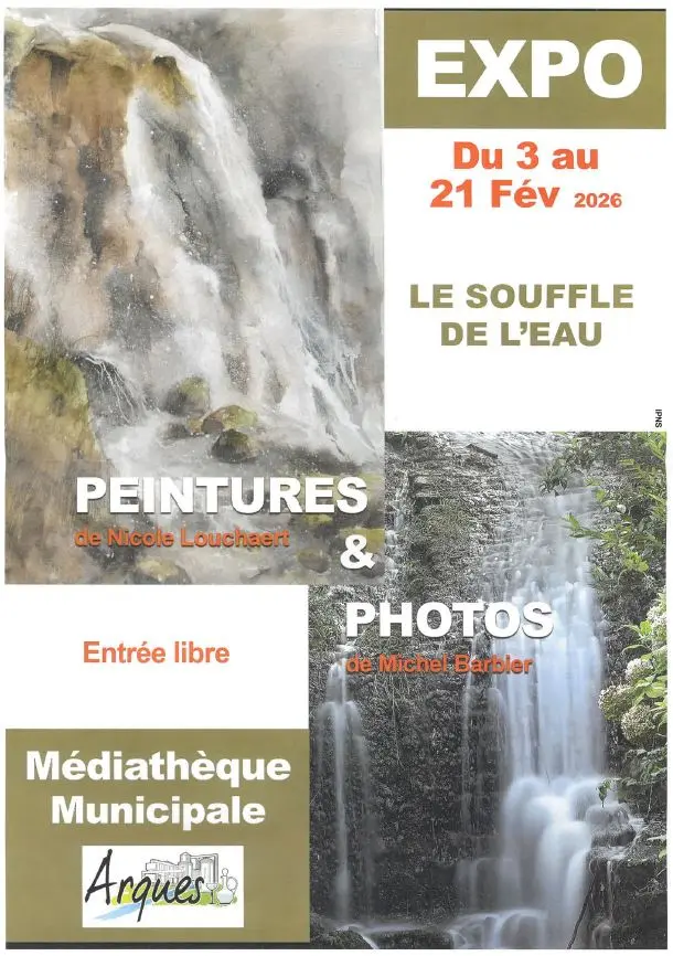 Du 3 au 21 février, Expo de Peintures & Photos Le Souffle de l'eau à Arques