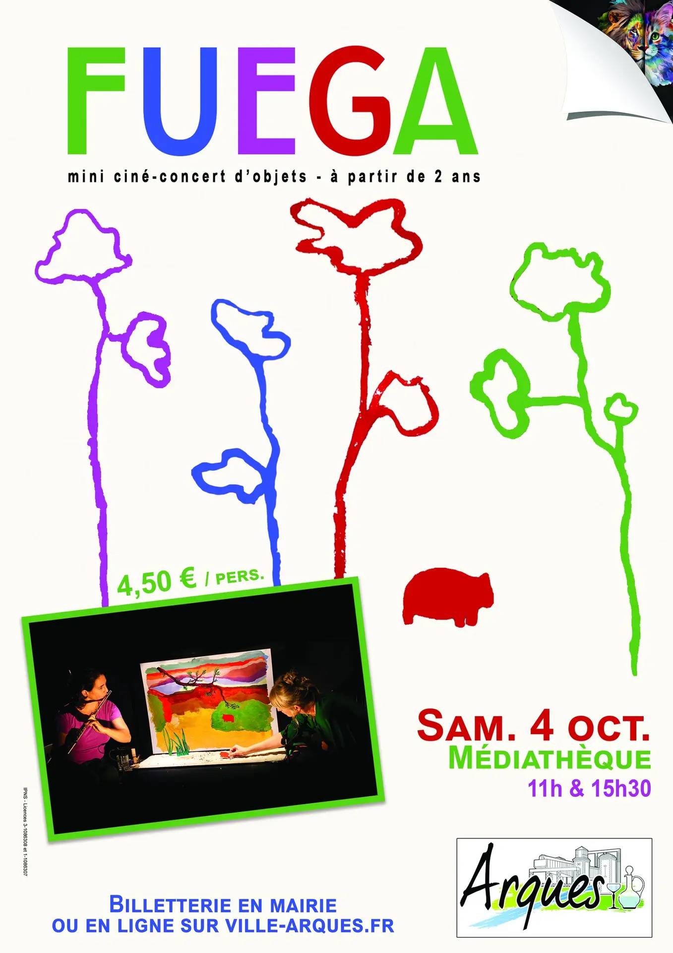 4 octobre, Fuega spectacle Jeune public ARQUES