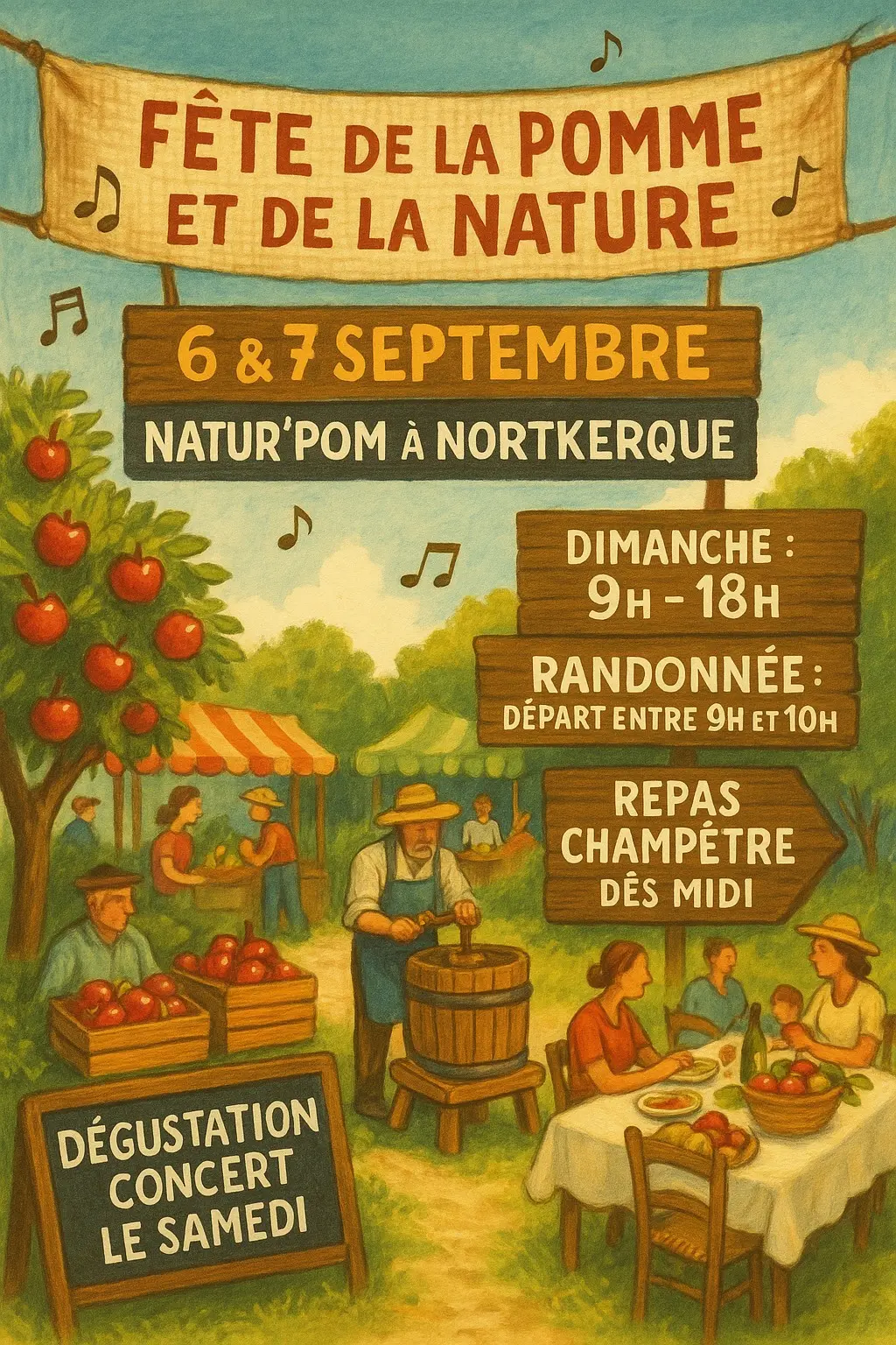 Dim 7 septembre, L'Audomarois en marche participe à la rando Natur'Pom'