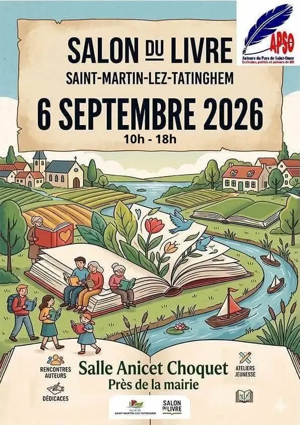 6 septembre, Salon du Livre St Martin lez Tatinghem