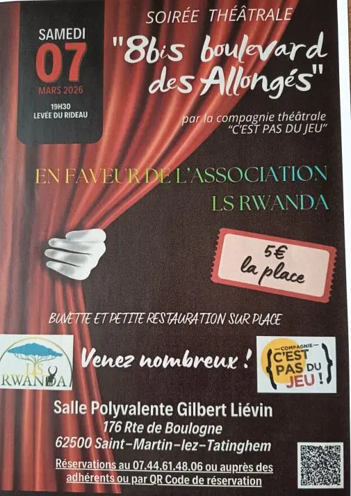 7 mars, soirée Théâtre à Saint-Martin-lez-Tatinghem