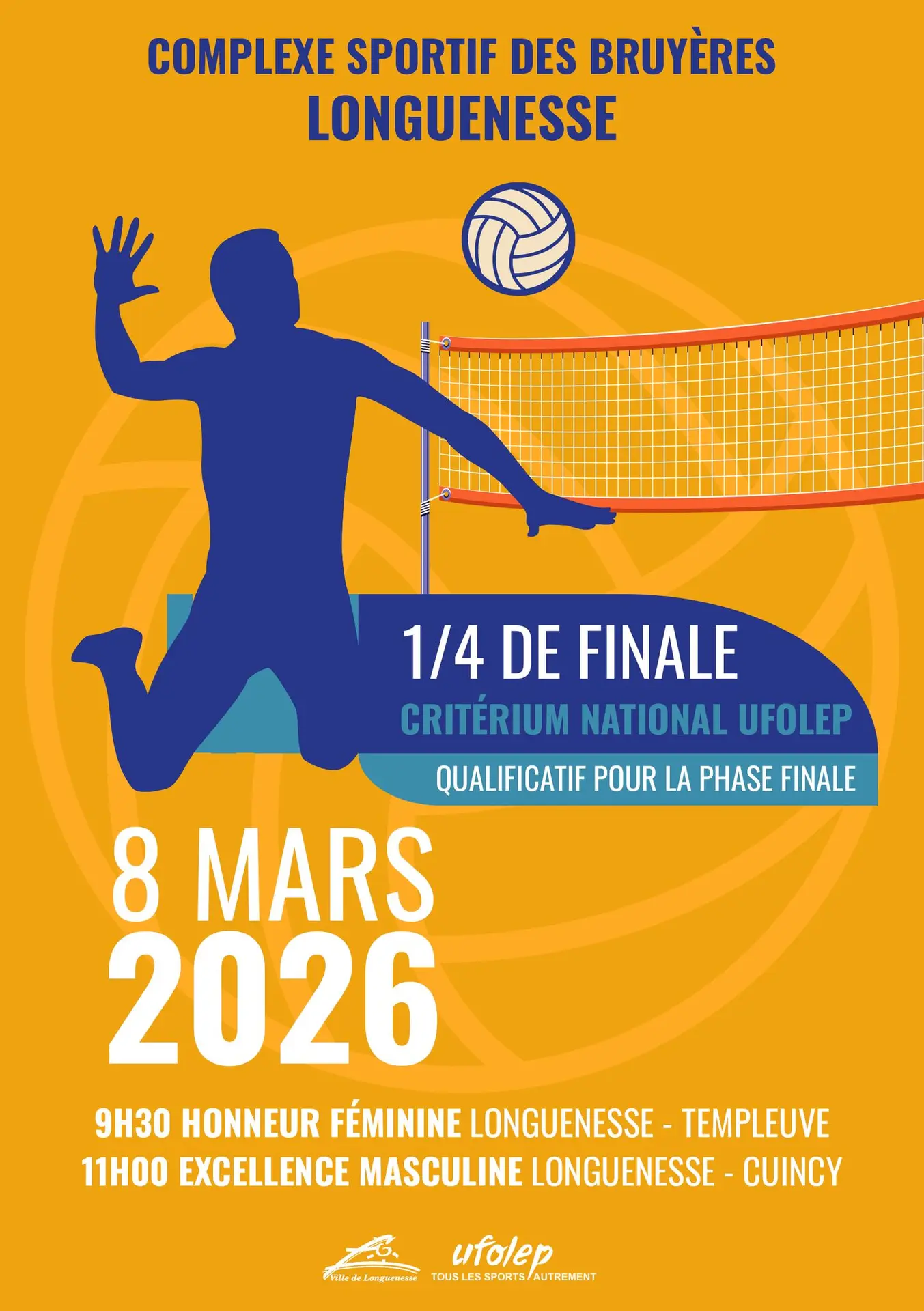 8 mars_Volley ball Criterium national UFOLEP