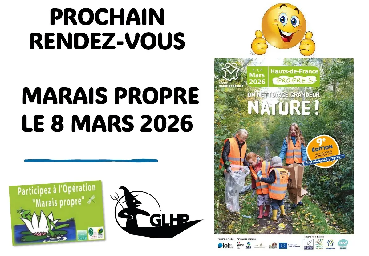 8 mars, Opération Marais Propre avec le GLFHP