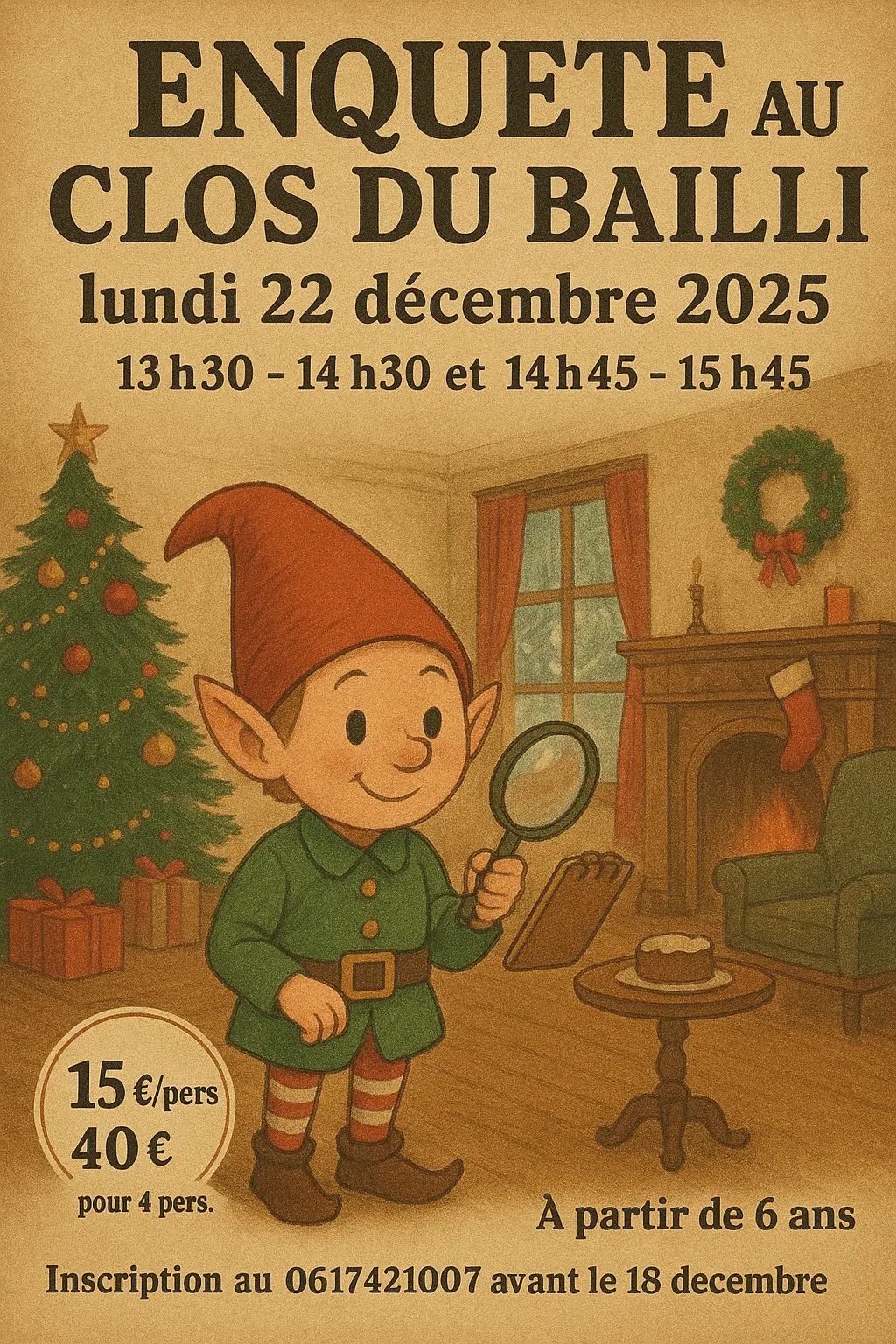 Affiche Enquête au Clos du Bailli