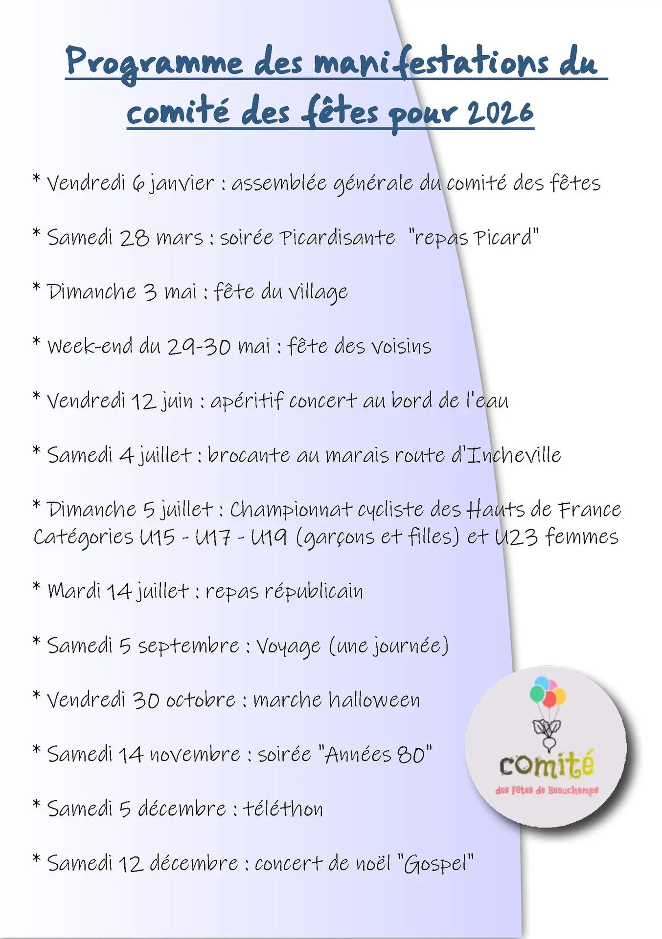 121226 - BEAUCHAMPS - Animations 2026