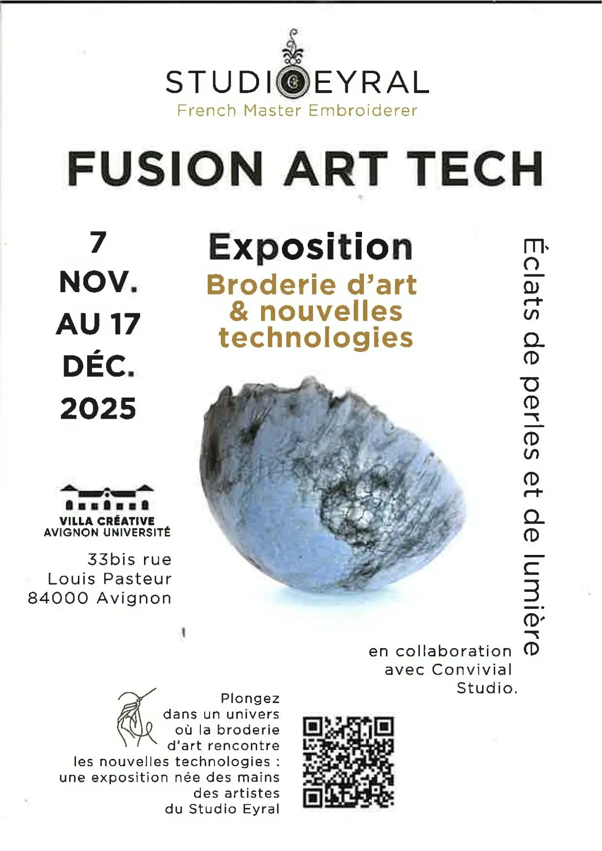 Fusion Art-Tech – Éclats de perles et de lumière –_Avignon