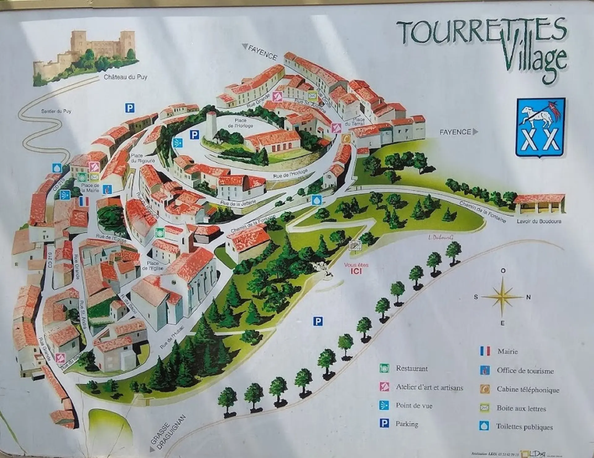 Plan du village