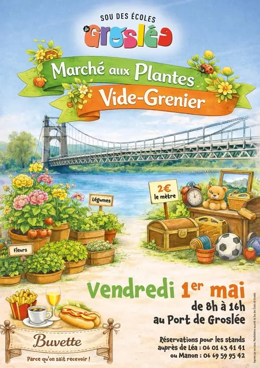 Vide grenier et marché aux fleurs_Groslée-Saint-Benoit