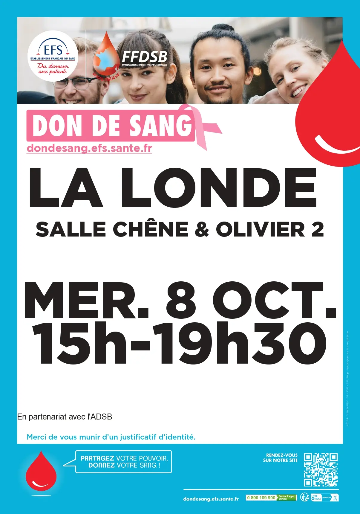 Collecte de sang en Méditerranée Porte des Maures