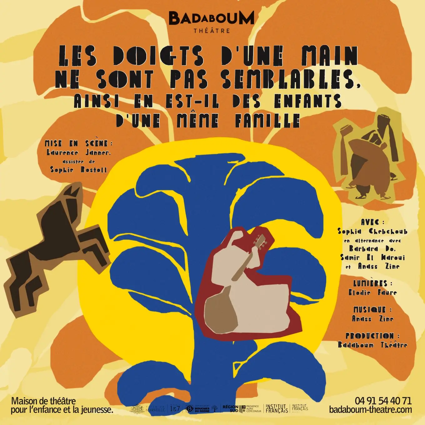 affiche web colorée