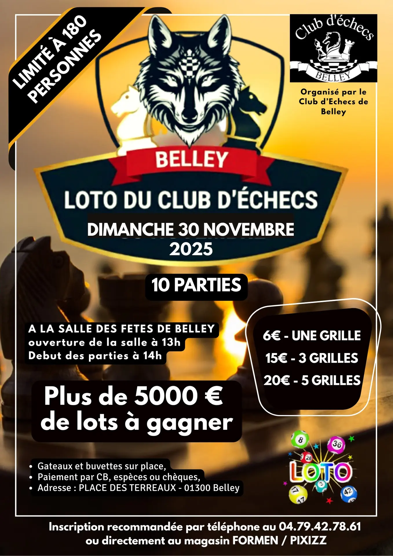 Loto du Club d'échecs_Belley