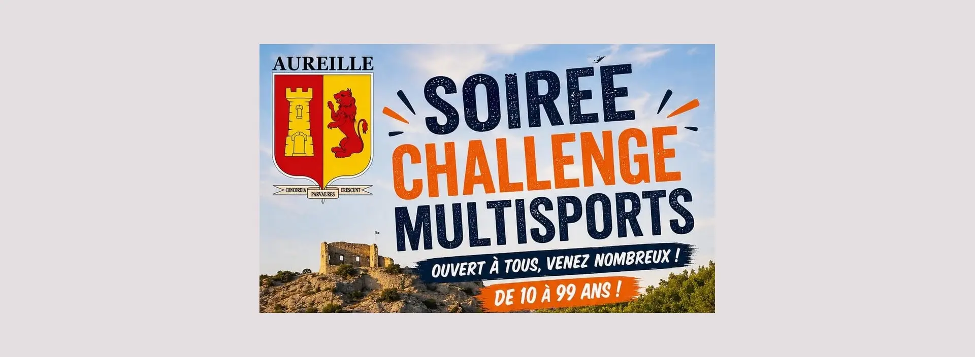 Vignette Soirée challenge multisports à Aureille 26.08.26