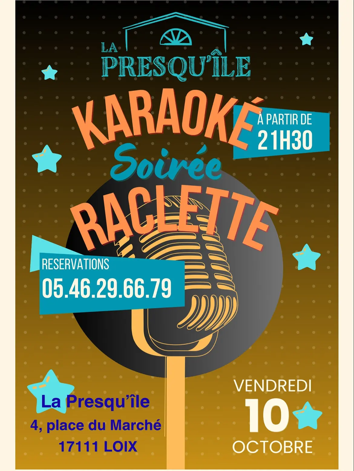 Soirée karaoké et raclette à la Presqu'ile_Loix