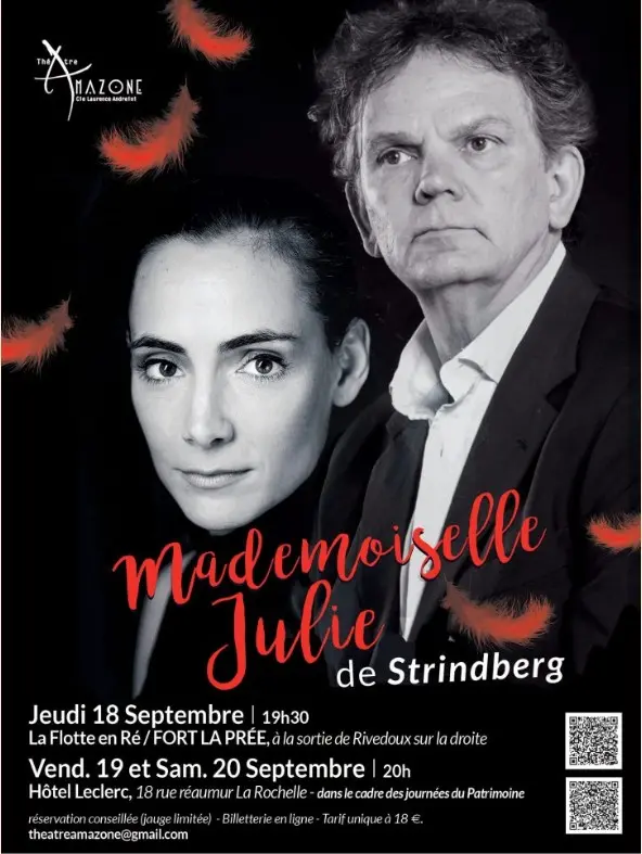 Lecture théâtralisée au Fort de la Prée : Mademoiselle Julie_La Flotte