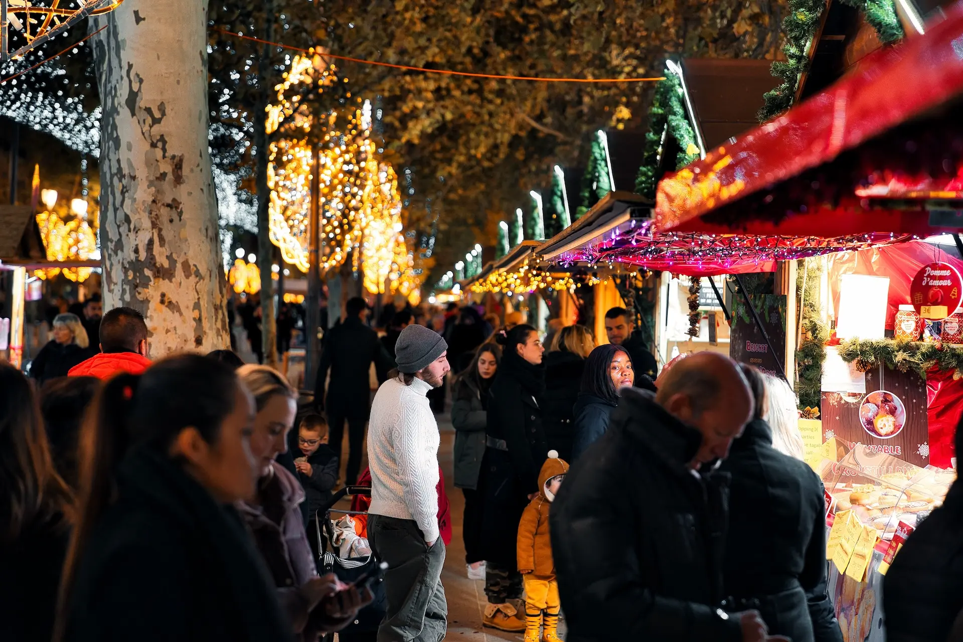 Marché de Noël sur le cours Mirabeau