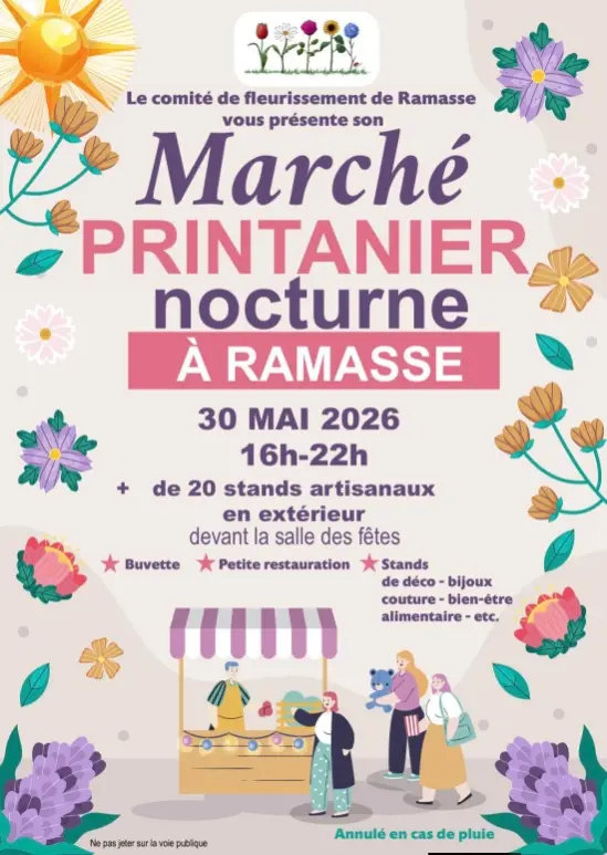Affiche_Marché Printanier nocturne_Ramasse