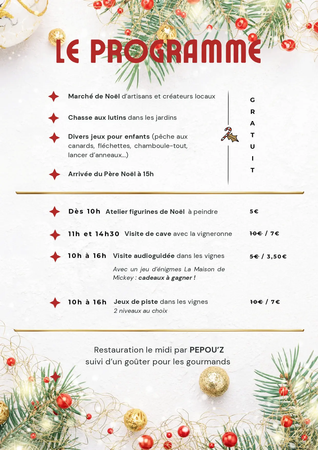 Marché de Noël au Château Pas du Cerf à La Londe