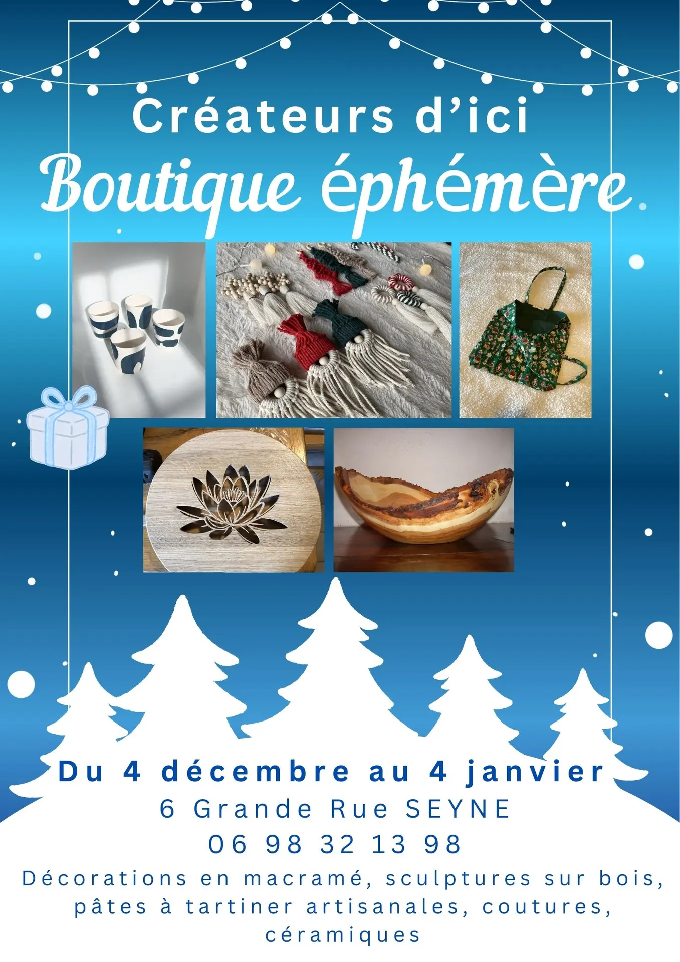 Boutique éphémère Créateurs d'ici_Seyne