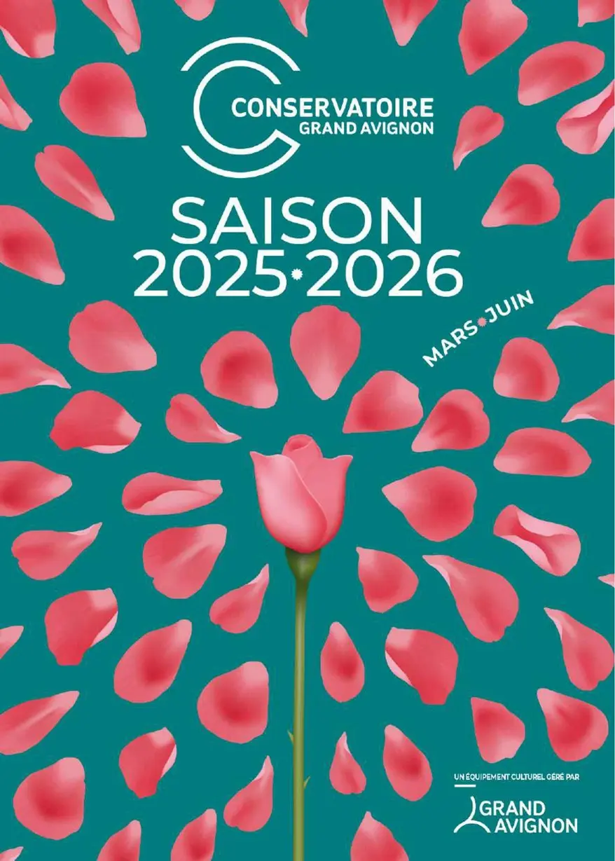 Visuel programme Conservatoire Grand Avignon mars-juin 2026