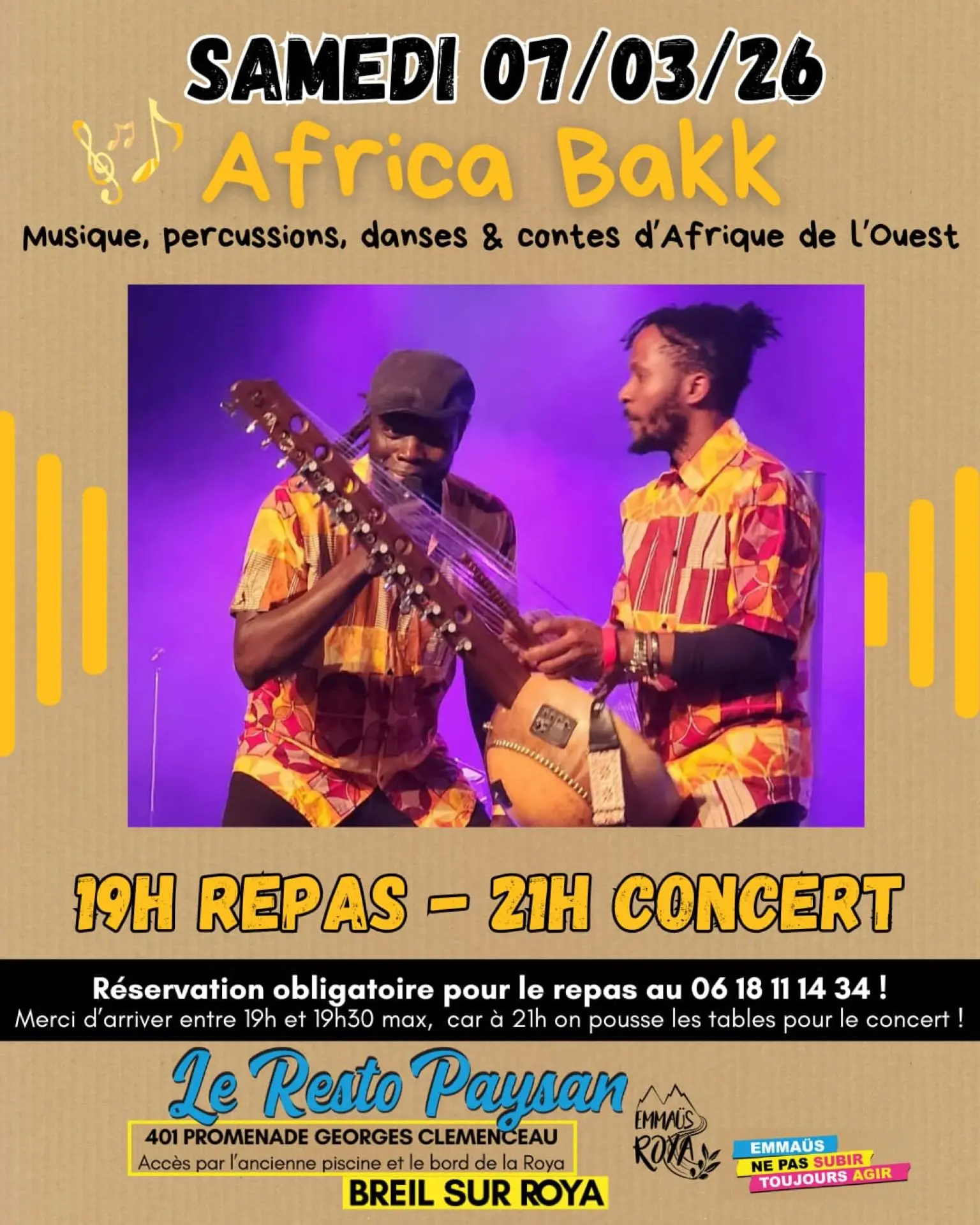 Repas-Concert au Resto Paysan