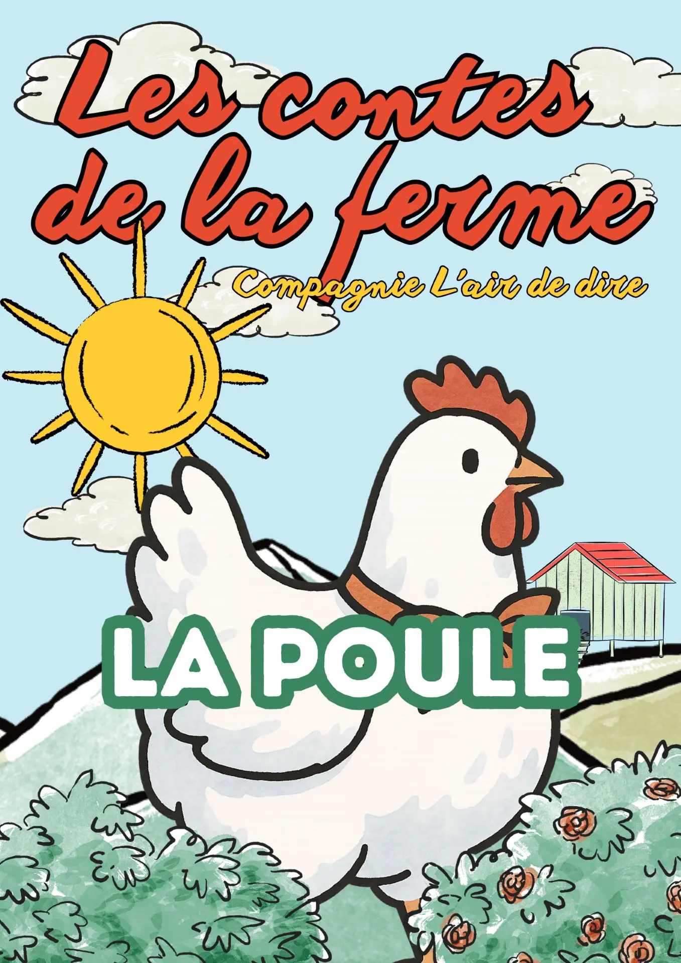 dessin d'une poule