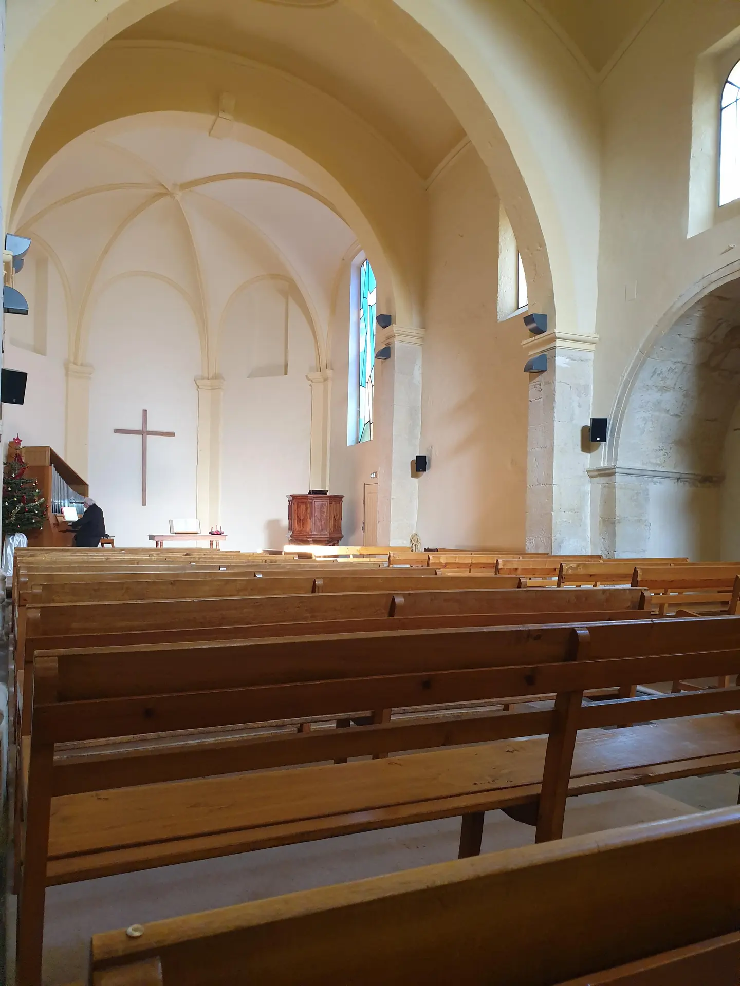 Temple Pontillac - Jean-Marie Puli à l'orgue