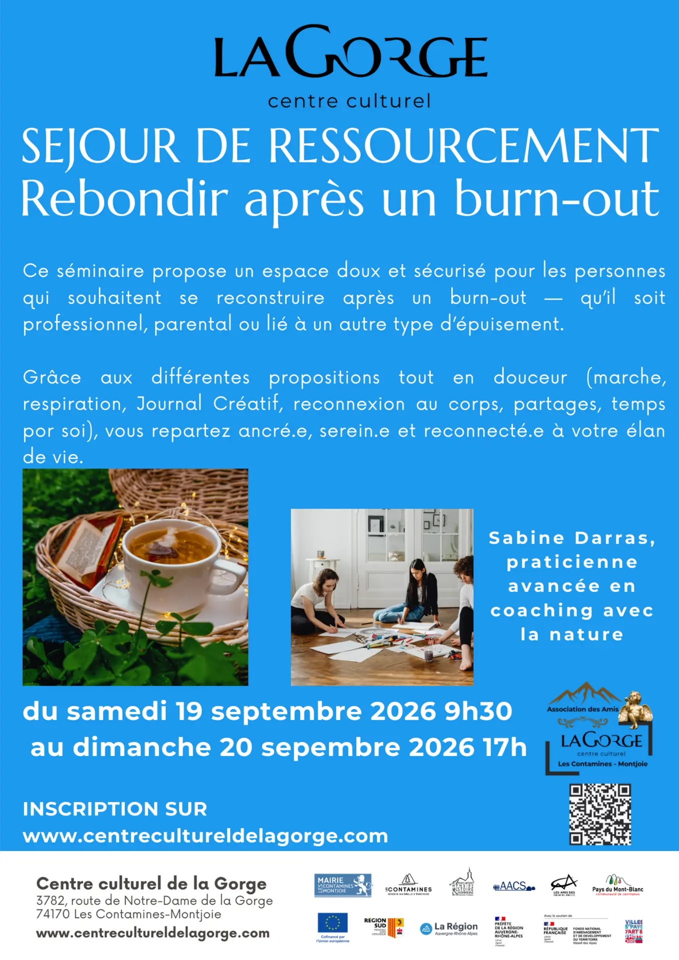 Séjour Rebondir après un burn-out au Centre Culturel de la Gorge_Les Contamines-Montjoie