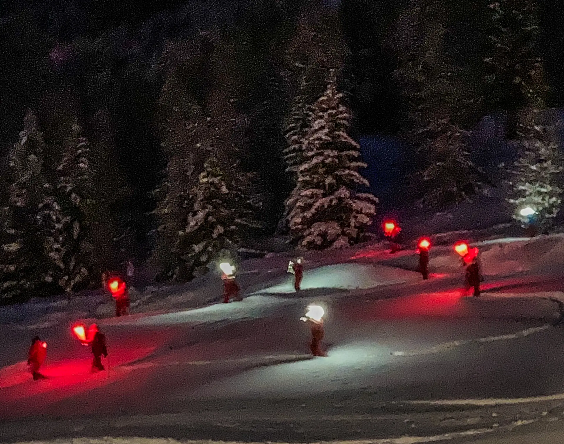 Descente aux flambeaux des moniteurs_Ceillac