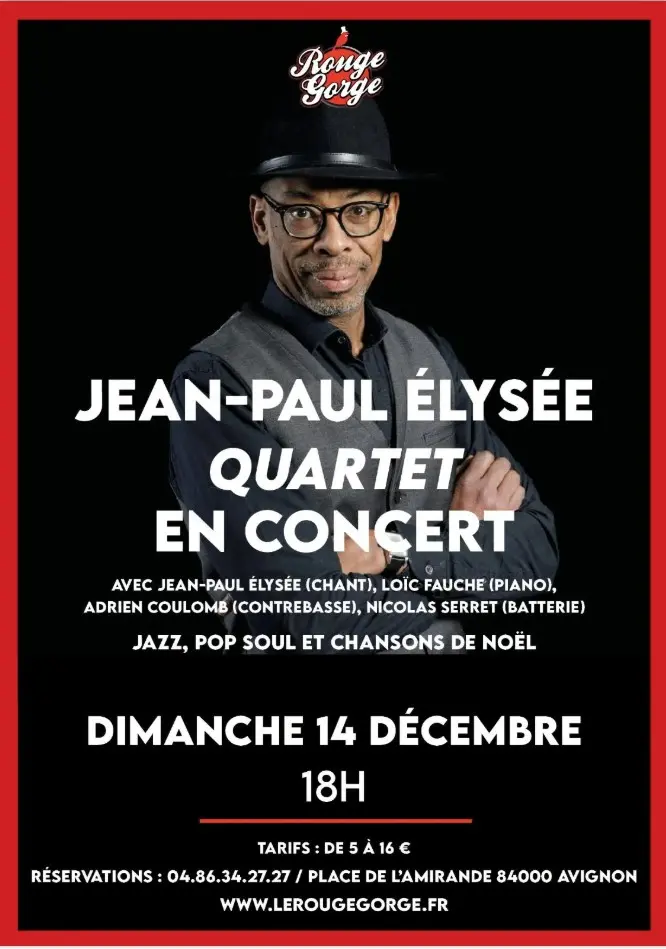 Un Vent de Jazz fête Noël ! : : Jean-Paul Elysée Quartet en concert_Avignon