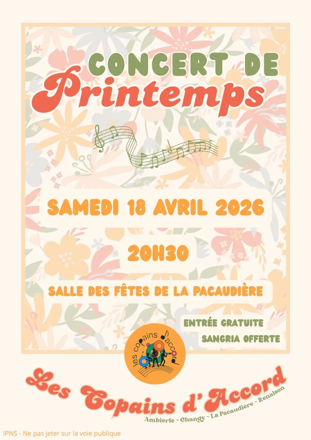 Les Copains d'Accord en concert de printemps